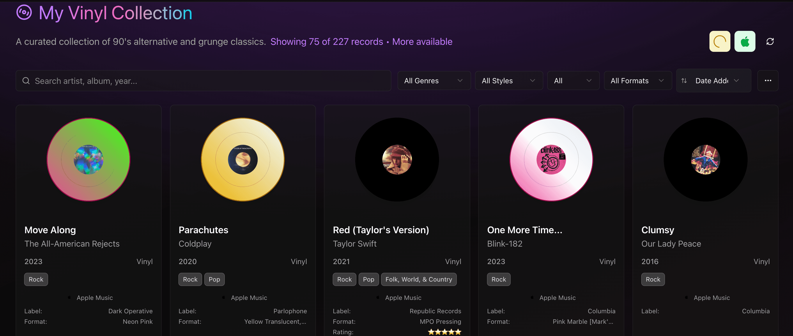 Vinyl Collection Player