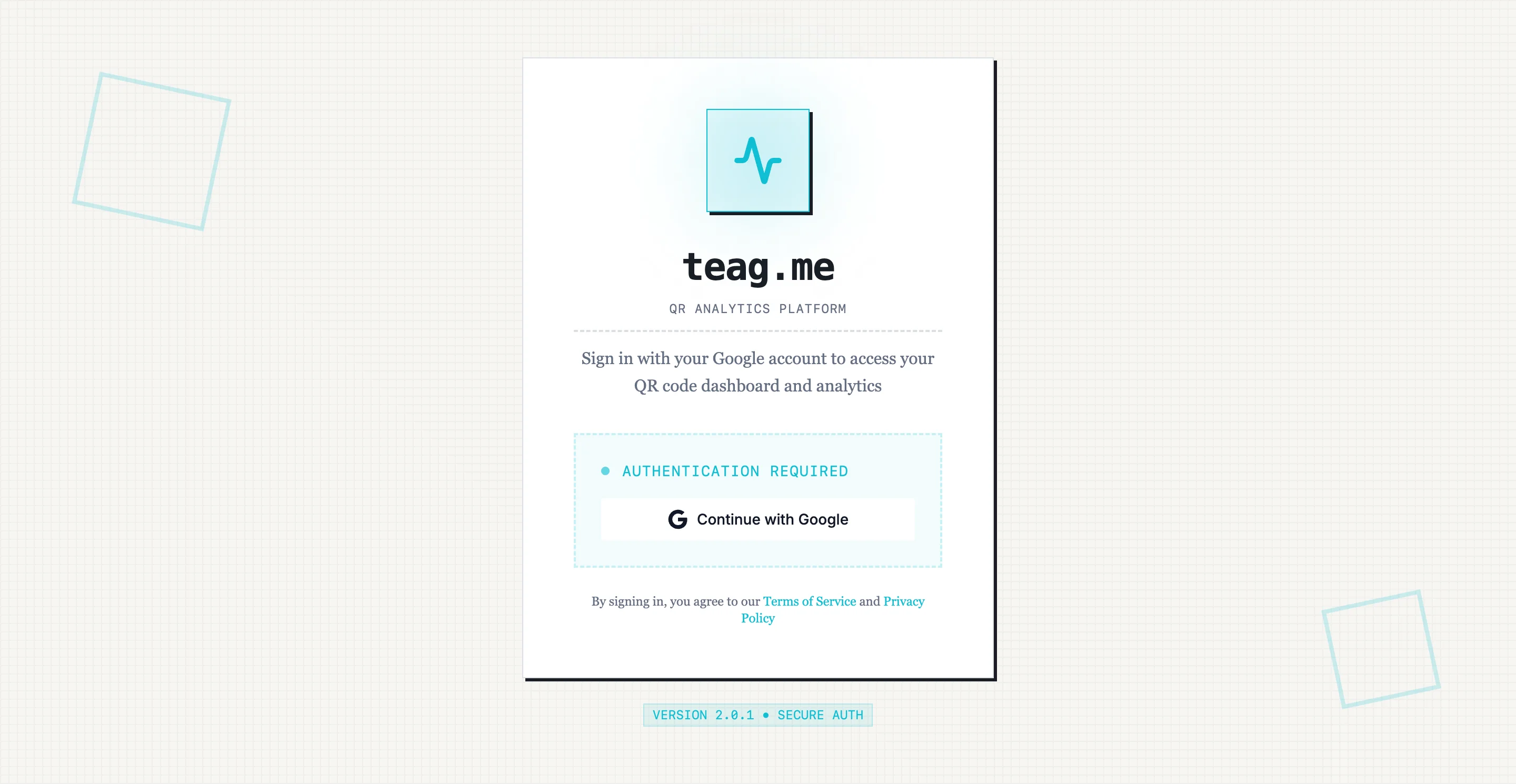 teag.me QR Analytics