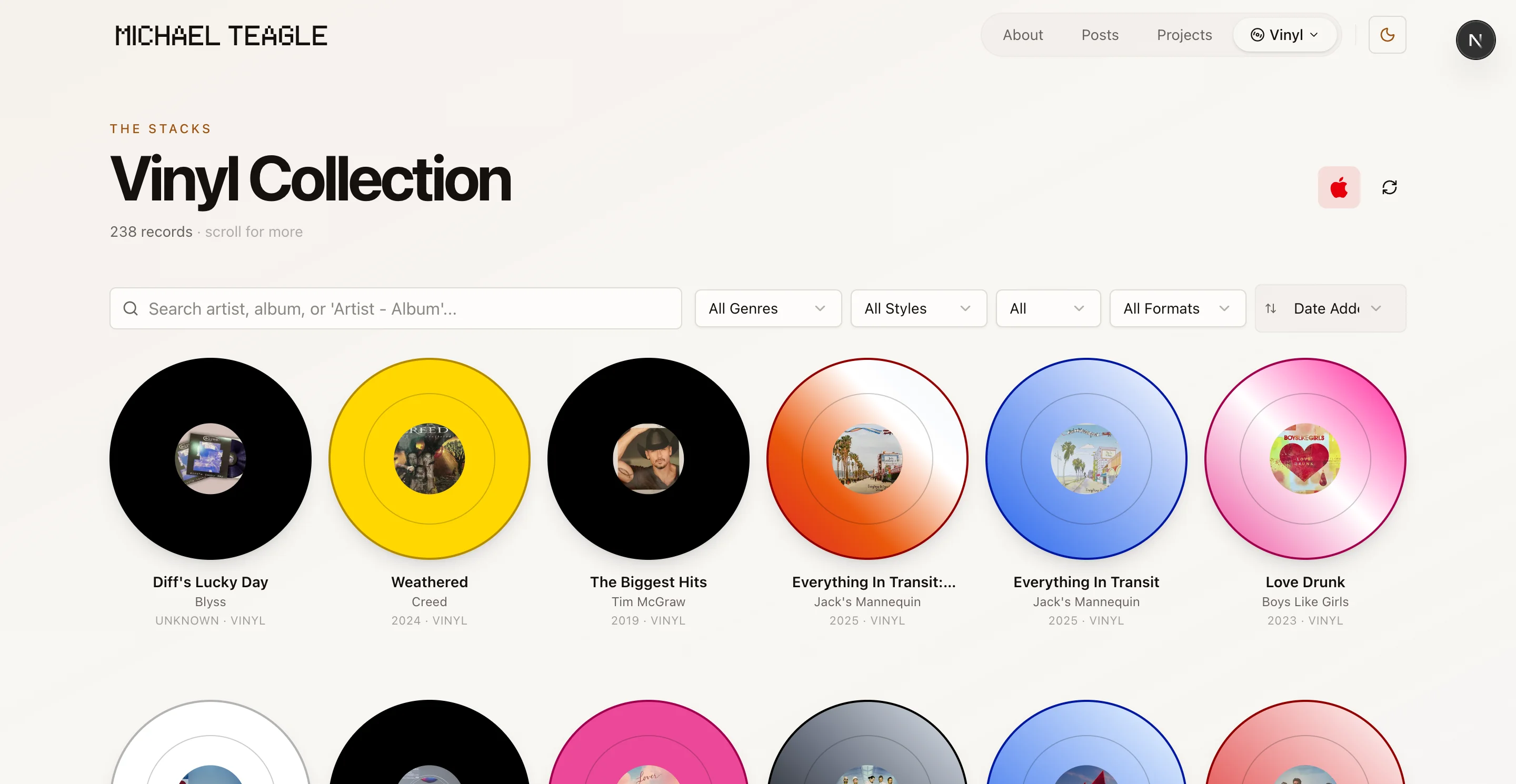 Vinyl Collection Player